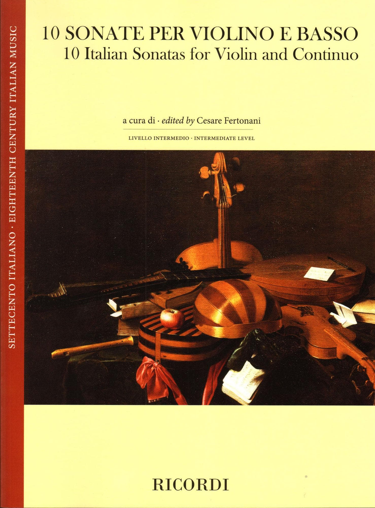 10 Italian Sonatas - for Violin and Continuo - edited by Cesare Fertonani - Ricordi