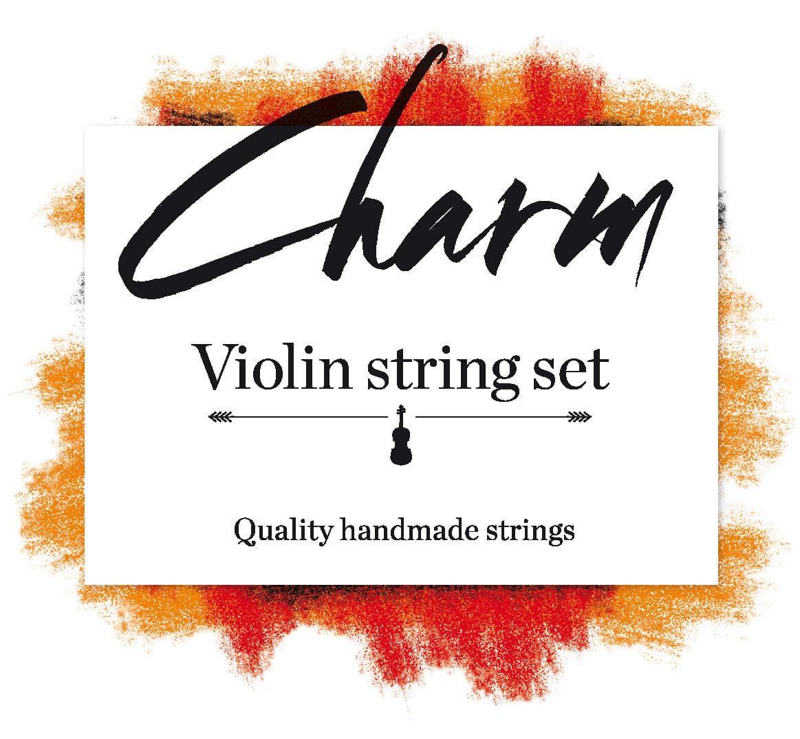 Charm Violin String Set Ball End 4/4 Size Medium