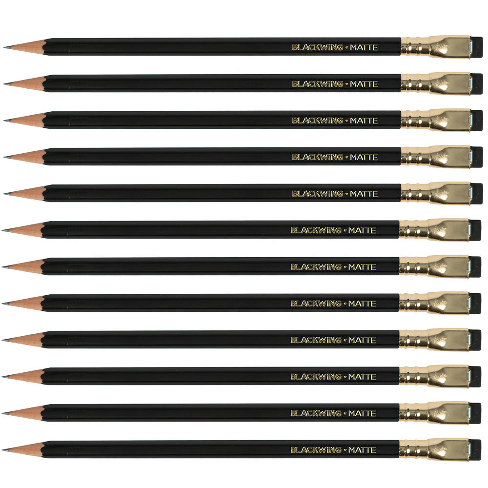 Blackwing Matte Pencils 12-pack - Soft Graphite