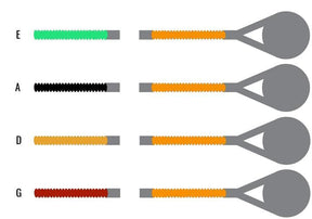 Ascenté Violin String Set - 4/4 Size - Medium Gauge
