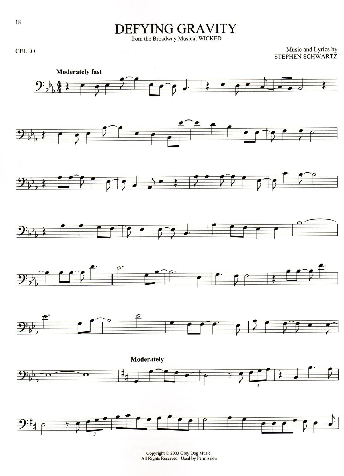 101 Broadway Songs for Cello