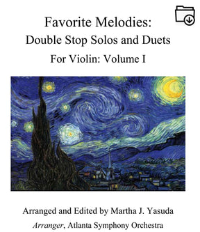 Yasuda, Martha - Favorite Melodies: Double Stop Solos and Duets for Violin, Volume I - Digital Download